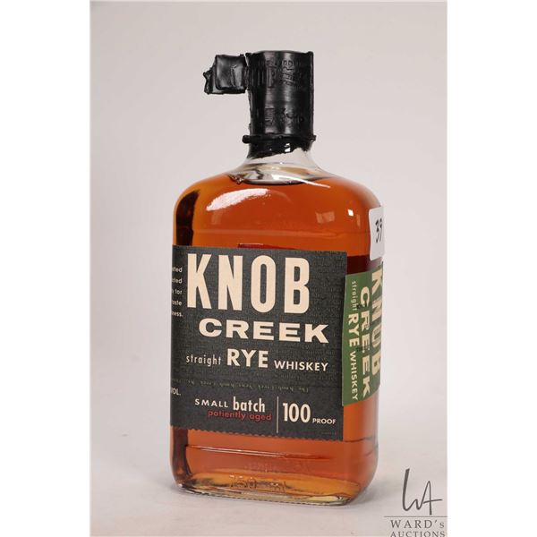 Knob Creek / Straight Rye Whiskey / 750ml / 50% ABV Note: Alcohol cannot be insured by any courier i