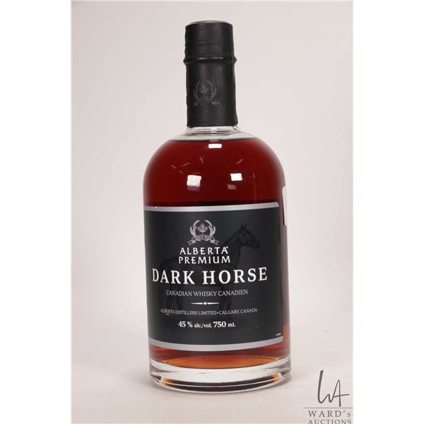 Alberta Premium / Dark Horse / Canadian Whisky / 750ml / 45% ABV Note: Alcohol cannot be insured by 