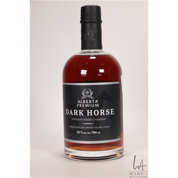 Alberta Premium / Dark Horse / Canadian Whisky / 750ml / 45% ABV Note: Alcohol cannot be insured by 