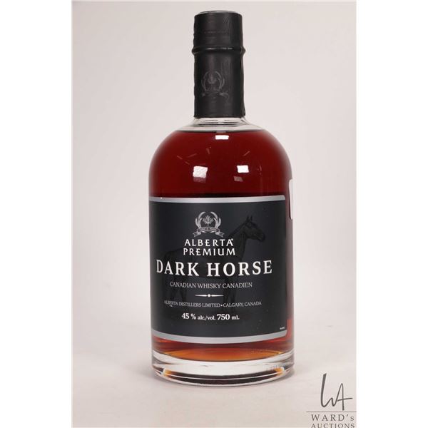 Alberta Premium / Dark Horse / Canadian Whisky / 750ml / 45% ABV Note: Alcohol cannot be insured by 