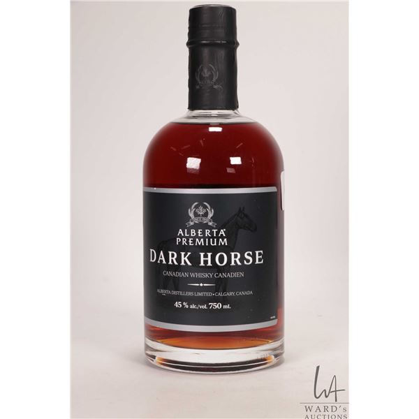 Alberta Premium / Dark Horse / Canadian Whisky / 750ml / 45% ABV Note: Alcohol cannot be insured by 