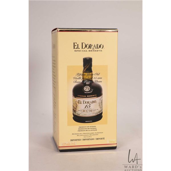 El Dorado / Special Reserve / 15 Year Old / Rum / 700ml / 43% ABV Note: Alcohol cannot be insured by