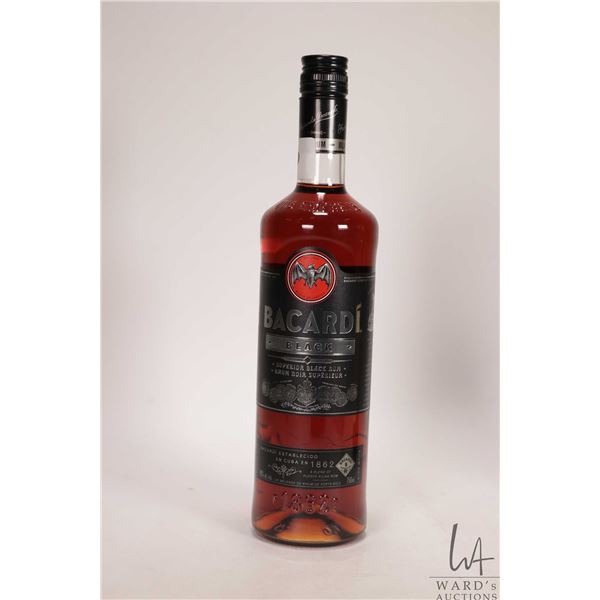 Bacardi / Black / Superior Black Rum / 750ml / 40% ABV Note: Alcohol cannot be insured by any courie