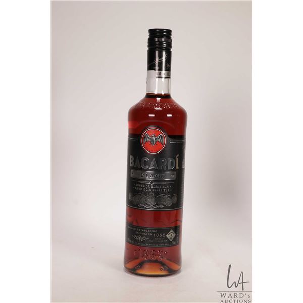 Bacardi / Black / Superior Black Rum / 750ml / 40% ABV Note: Alcohol cannot be insured by any courie