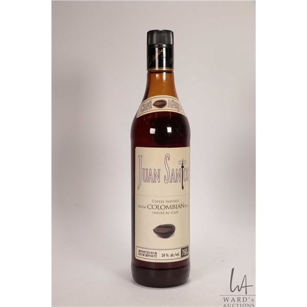 Juan Santos / Coffee Infused Columbian Rum / 750ml / 34% ABV Note: Alcohol cannot be insured by any 