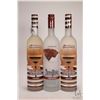 Image 1 : Three bottles of Three Olives Vodka including two Smores and one Chocolate / Each 750ml / Each 35% A