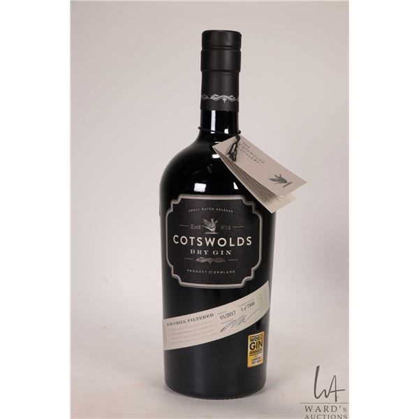 Cotswolds / Dry Gin / 700ml / 46% ABV Note: Alcohol cannot be insured by any courier in Canada. Loca