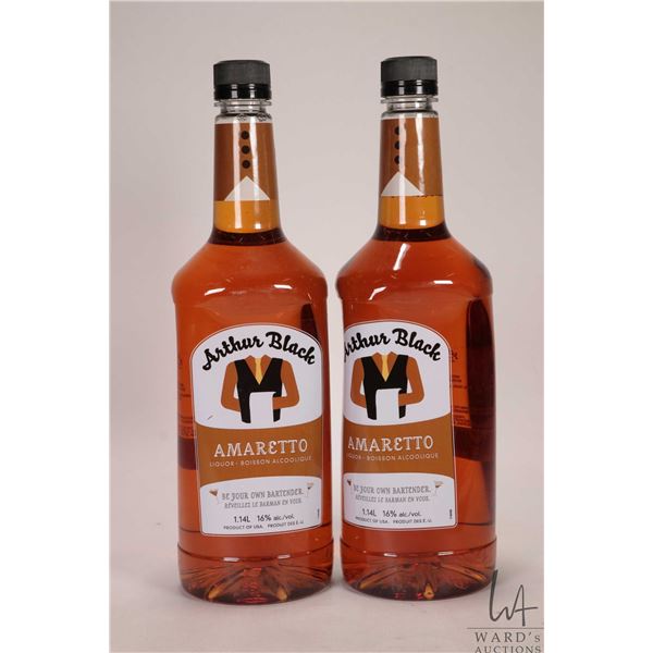 Two bottles of Arthur Black / Amaretto / 1.14L / 16% ABV Note: Alcohol cannot be insured by any cour
