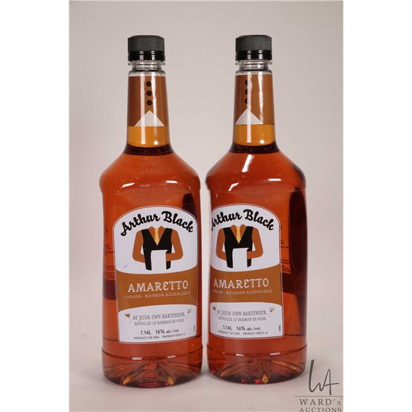 Two bottles of Arthur Black / Amaretto / 1.14L / 16% ABV Note: Alcohol cannot be insured by any cour