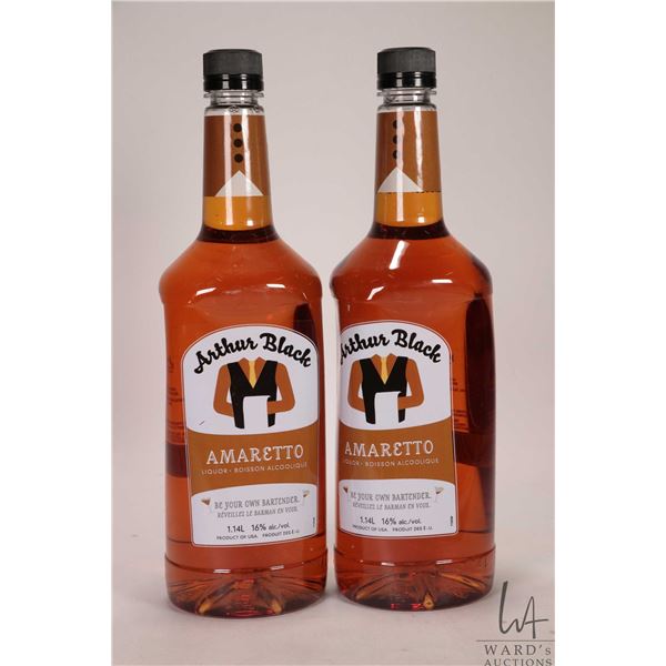 Two bottles of Arthur Black / Amaretto / 1.14L / 16% ABV Note: Alcohol cannot be insured by any cour