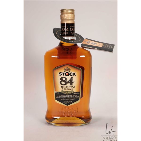 Stock / 84 Reserve / 750ml / 40% ABV Note: Alcohol cannot be insured by any courier in Canada. Local