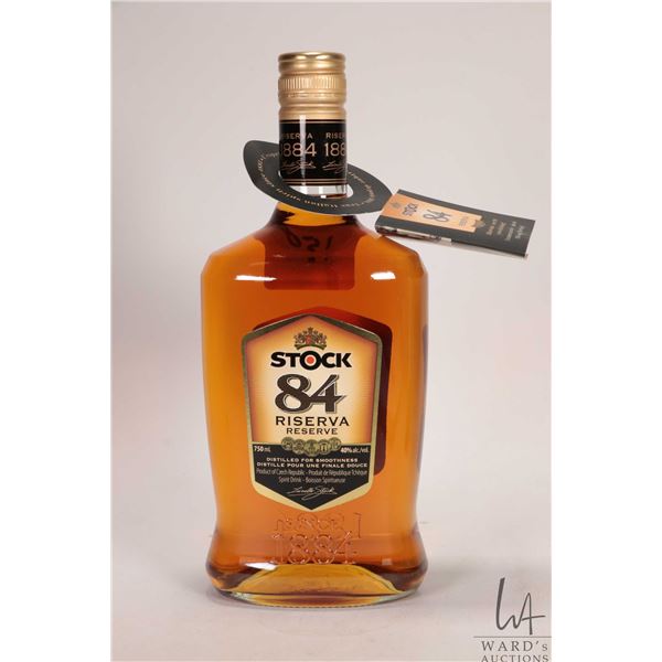 Stock / 84 Reserve / 750ml / 40% ABV Note: Alcohol cannot be insured by any courier in Canada. Local