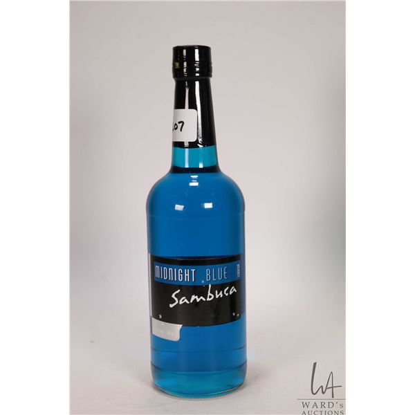 Midnight Blue / Sambuca / 750ml / 36% ABV Note: Alcohol cannot be insured by any courier in Canada. 
