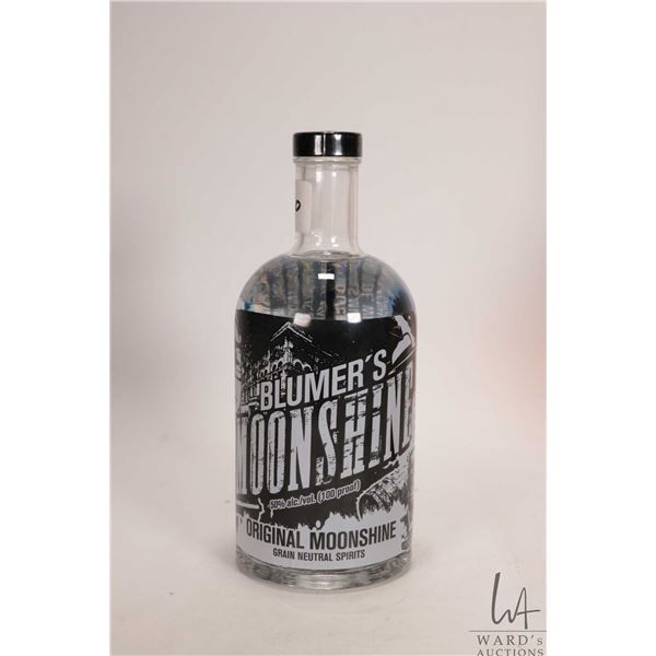 Blumer's / Moonshine / 750ml / 50% ABV Note: Alcohol cannot be insured by any courier in Canada. Loc