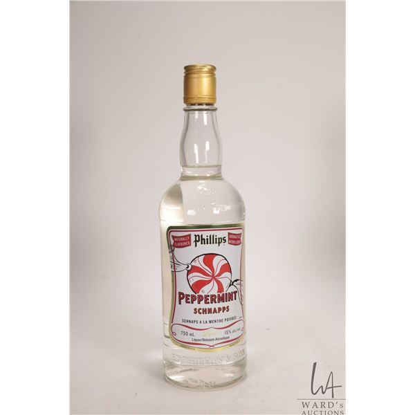 Phillps / Peppermint Schnapps / 750ml / 15% ABV Note: Alcohol cannot be insured by any courier in Ca