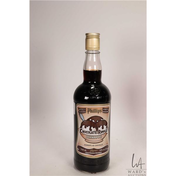 Phillips / Chocolate Ripple Schnapps / 750ml / 15% ABV Note: Alcohol cannot be insured by any courie