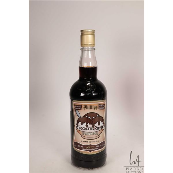Phillips / Chocolate Ripple Schnapps / 750ml / 15% ABV Note: Alcohol cannot be insured by any courie