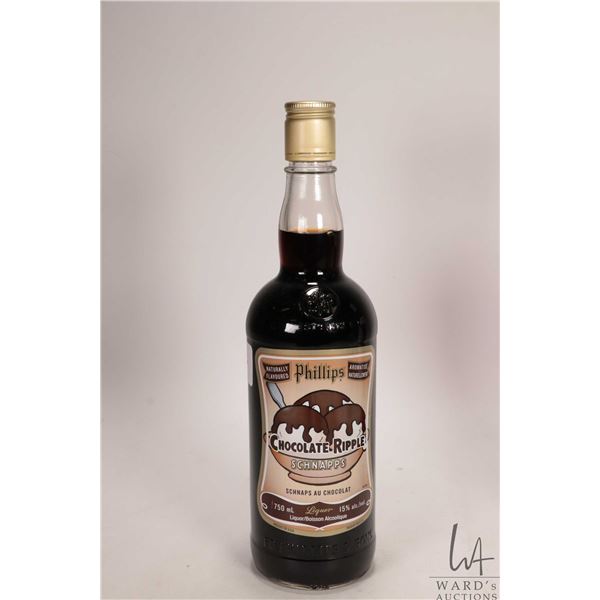 Phillips / Chocolate Ripple Schnapps / 750ml / 15% ABV Note: Alcohol cannot be insured by any courie