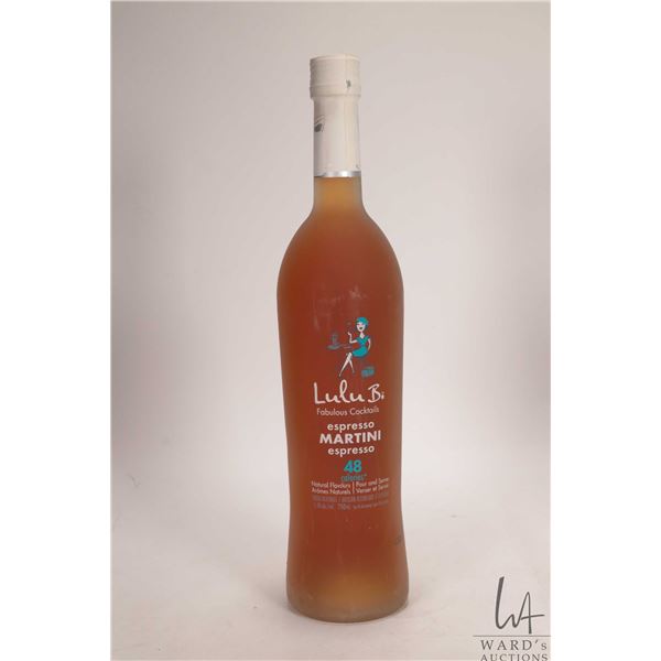 Lulu Bi / Espresso Martini / 750ml / 15% ABV Note: Alcohol cannot be insured by any courier in Canad