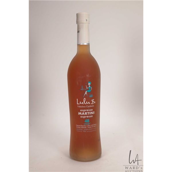 Lulu Bi / Espresso Martini / 750ml / 15% ABV Note: Alcohol cannot be insured by any courier in Canad