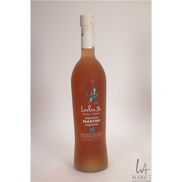 Lulu Bi / Espresso Martini / 750ml / 15% ABV Note: Alcohol cannot be insured by any courier in Canad