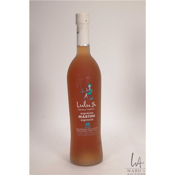 Lulu Bi / Espresso Martini / 750ml / 15% ABV Note: Alcohol cannot be insured by any courier in Canad