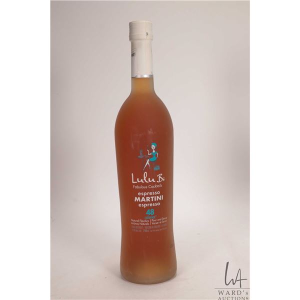 Lulu Bi / Espresso Martini / 750ml / 15% ABV Note: Alcohol cannot be insured by any courier in Canad