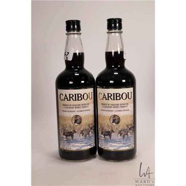 Two bottles of Caribou / Alcoholic Beverage / 750ml / 22.9% ABV Note: Alcohol cannot be insured by a