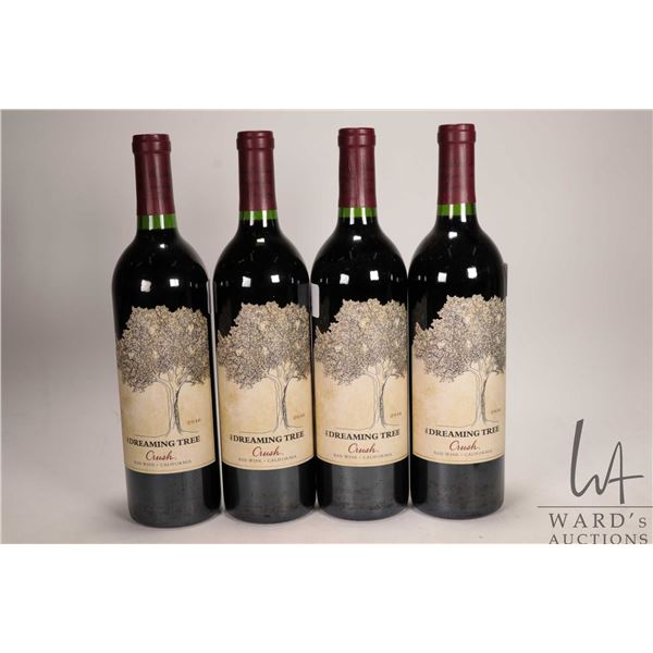 Four bottles of Dreaming Tree/ Crush / Red Wine / 750ml / 13.5% ABV Note: Alcohol cannot be insured 