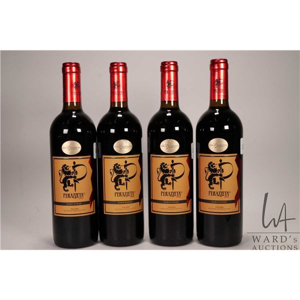4 bottles of Perazzeta / Sara / Sangiovese / 750ml / 13.5% ABV Note: Alcohol cannot be insured by an