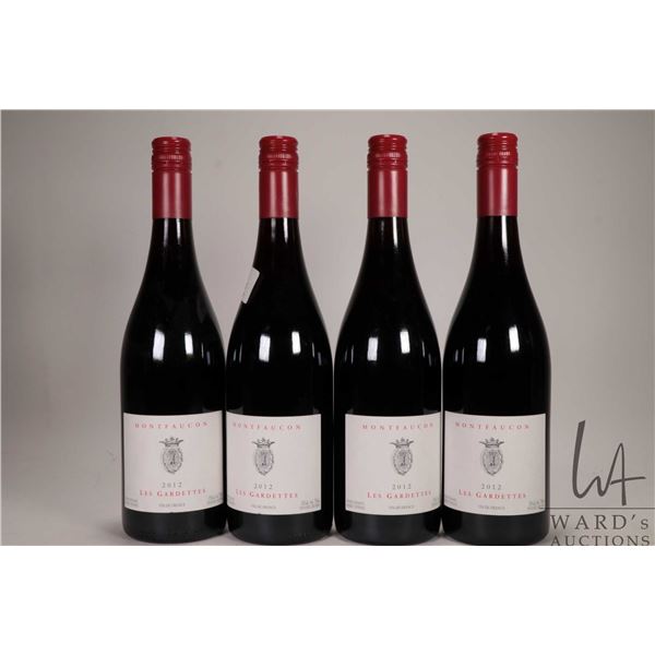 4 bottles of Monfaucon / Les Gardettes / Red Wine / 750ml / 13% ABV Note: Alcohol cannot be insured 