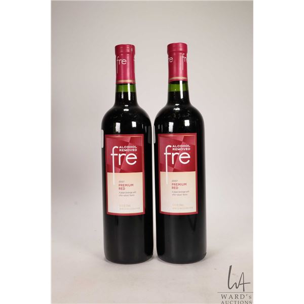 2 bottles of Fre / Premium Red / 750ml / Less than 0.5% ABV Note: Alcohol cannot be insured by any c