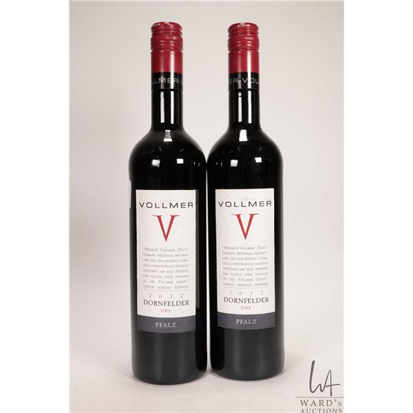 2 bottles of Heinrich Vollmer / V / Dornfelder / 750ml / 13% ABV Note: Alcohol cannot be insured by 