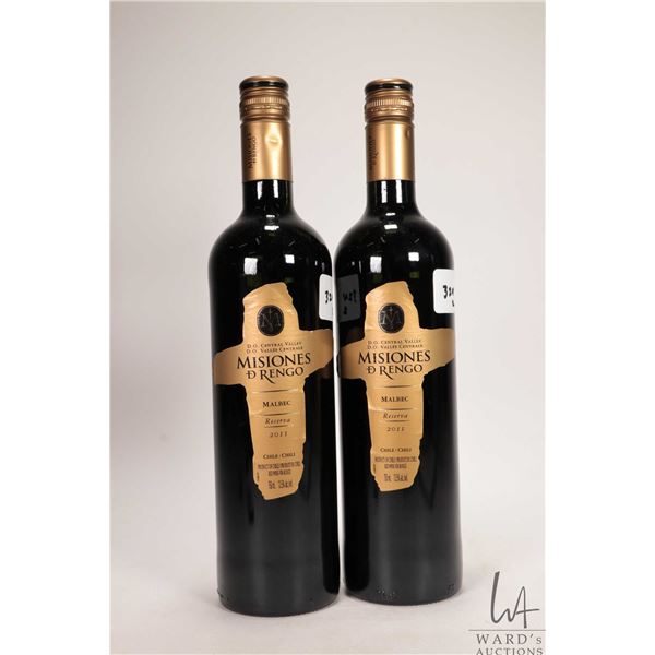 2 bottles of Misiones D Rengo / Malbec / 750ml / 13.5% ABV Note: Alcohol cannot be insured by any co