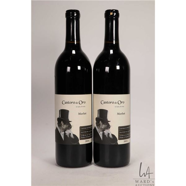 2 bottles of Castoro de Oro / Merlot / 750ml / 13.9% ABV Note: Alcohol cannot be insured by any cour