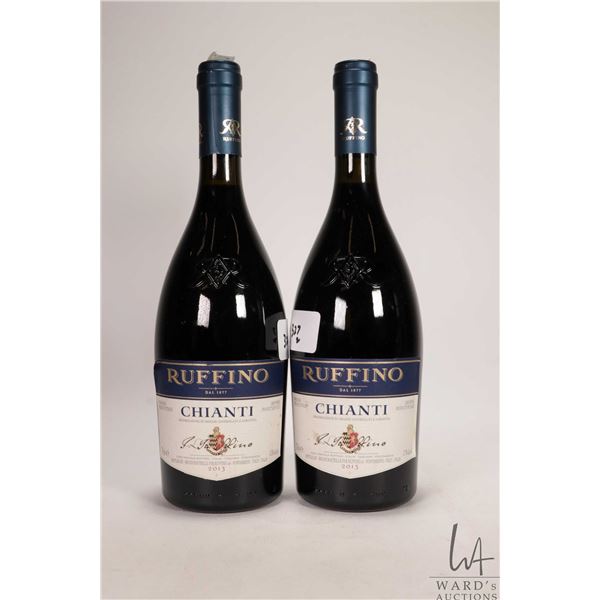2 bottles of Ruffino / Chianti / 750ml / 12.5% ABV Note: Alcohol cannot be insured by any courier in