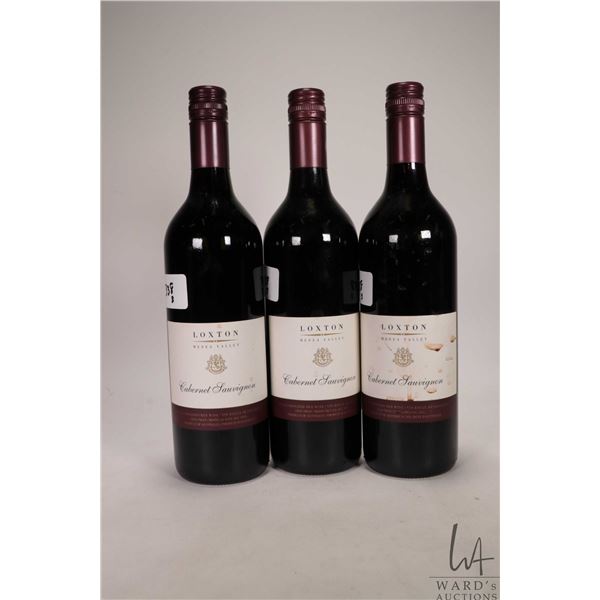3 bottles of Loxton / Cabernet Sauvignon / 750ml / Less than 0.5% ABV Note: Alcohol cannot be insure