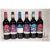 Image 1 : 6 bottles of Lineman's wine including 2 bottles of Bin 55 / Red Blend / 750ml / 13.5% ABV, 2 bottles
