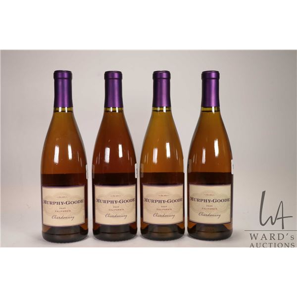 4 bottles of Murphy-Goode / Chardonnay / 750ml / 13.5% ABV Note: Alcohol cannot be insured by any co