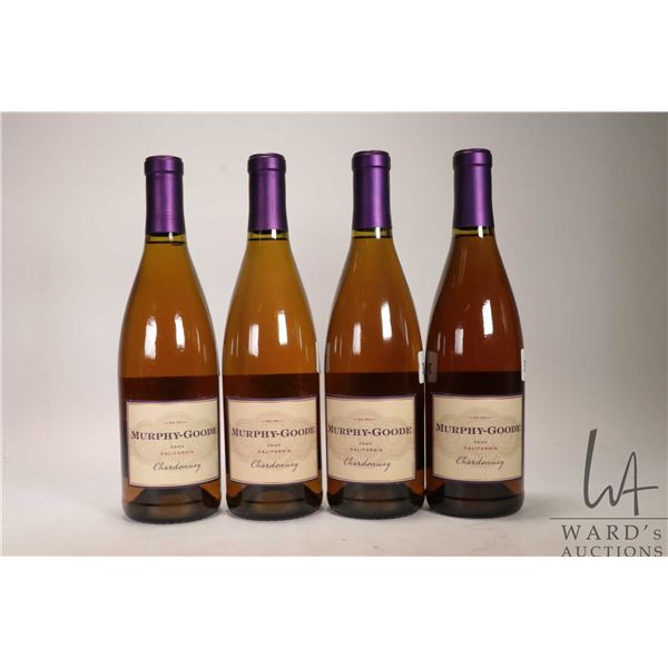 4 bottles of Murphy-Goode / Chardonnay / 750ml / 13.5% ABV Note: Alcohol cannot be insured by any co