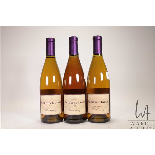 3 bottles of Murphy-Goode / Chardonnay / 750ml / 13.5% ABV Note: Alcohol cannot be insured by any co