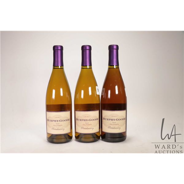 3 bottles of Murphy-Goode / Chardonnay / 750ml / 13.5% ABV Note: Alcohol cannot be insured by any co