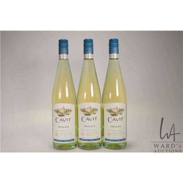3 bottles of Cavit / Trevenezie / Moscato / 750ml / 7% ABV Note: Alcohol cannot be insured by any co