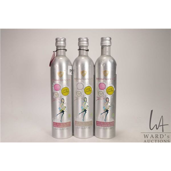 3 bottles of Mommessin / Beaujolais / 750ml / 12% ABV Note: Alcohol cannot be insured by any courier