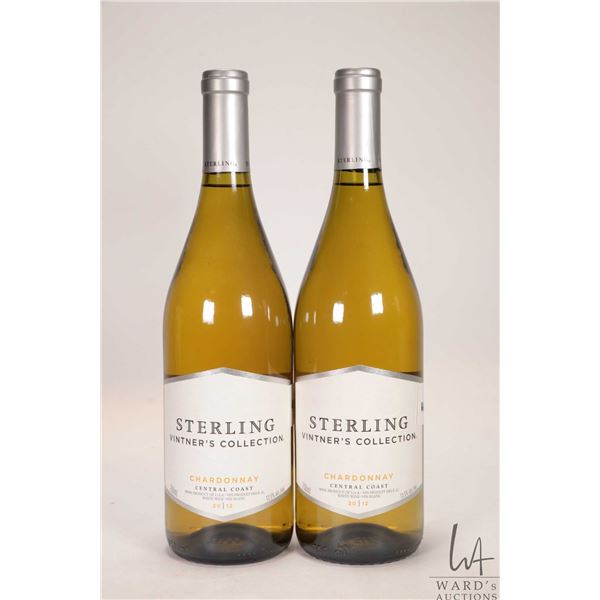 2 bottles of Sterling / Vintner's Collection / Chardonnay / 750ml / 13.5% ABV Note: Alcohol cannot b