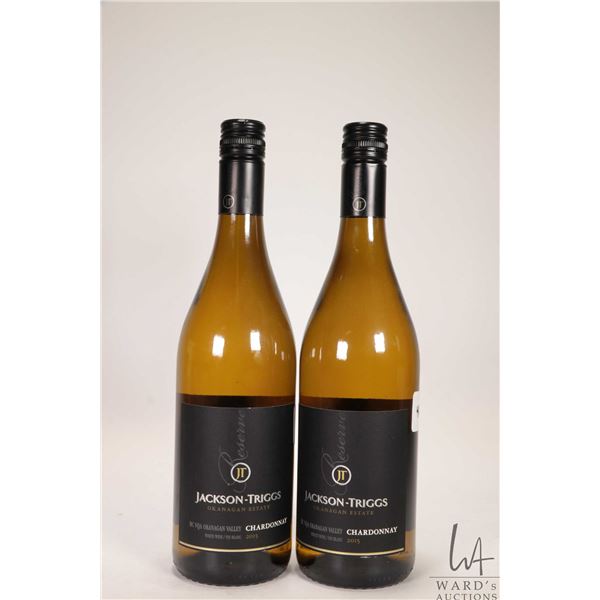 2 bottles of Jackson-Triggs / Chardonnay / 750ml / 12% ABV Note: Alcohol cannot be insured by any co