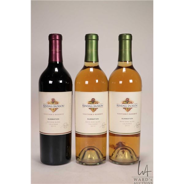 3 bottles of Kendall-Jackson / Vintner's Reserve including a bottle of Summation / Red Wine Blend / 