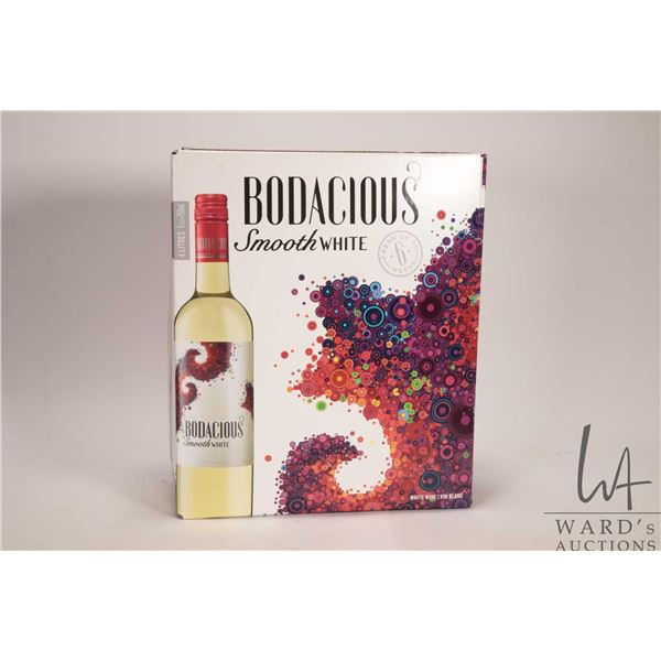 Bodacious / Smooth White / 4L / 11.5% ABV Note: Alcohol cannot be insured by any courier in Canada. 