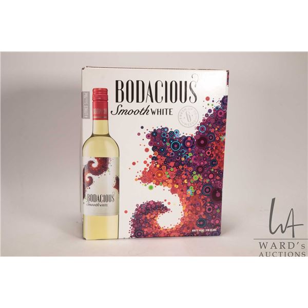 Bodacious / Smooth White / 4L / 11.5% ABV Note: Alcohol cannot be insured by any courier in Canada. 