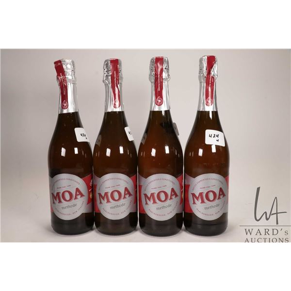 4 bottles of MOA / Methode / Pilsner / 750ml / 5% ABV Note: Alcohol cannot be insured by any courier